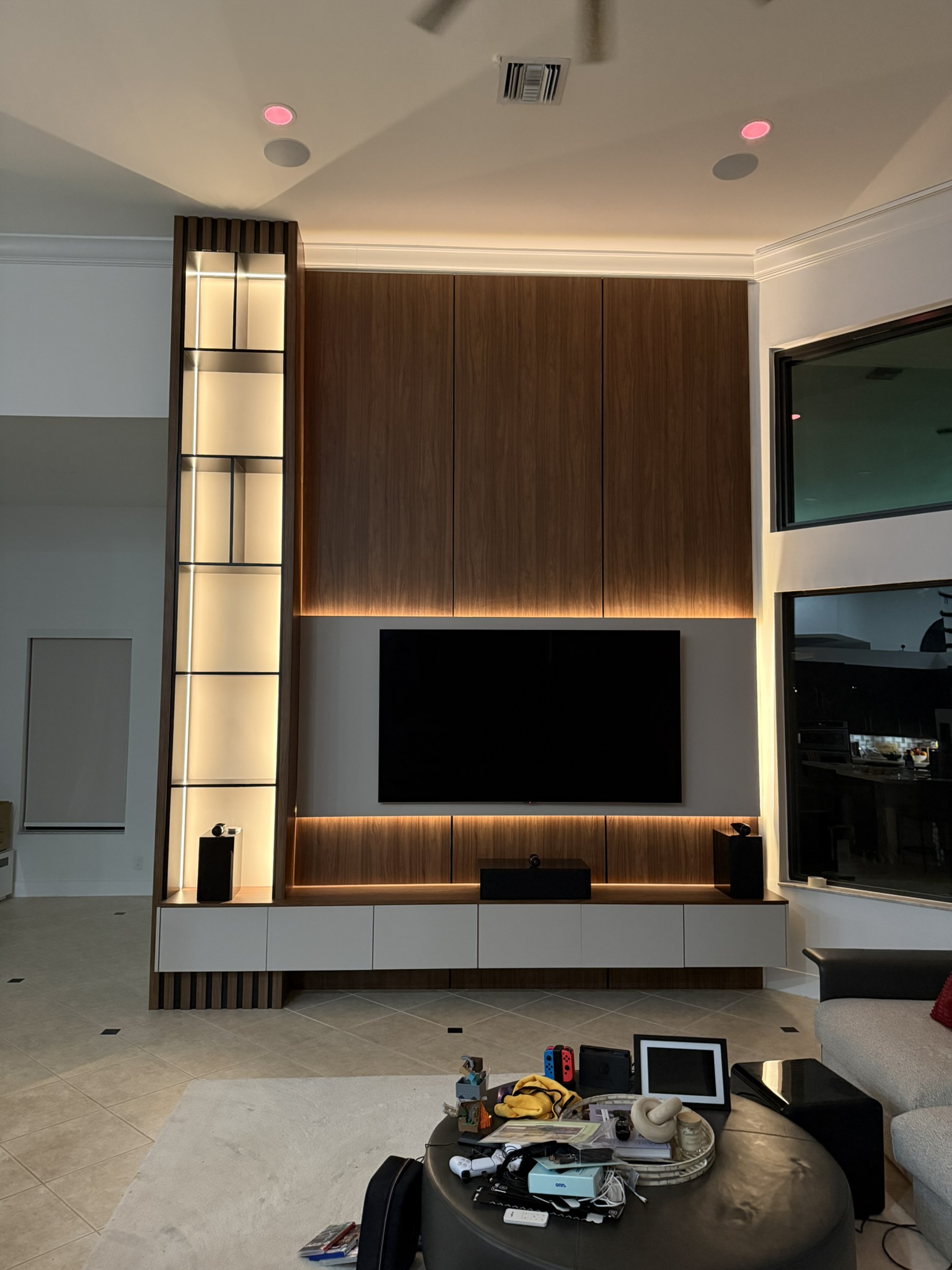 Tv media wall design davie, fl